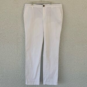 TOMMY HILFIGER White LONG PANTS 97%cotton and 3% elastase size 10